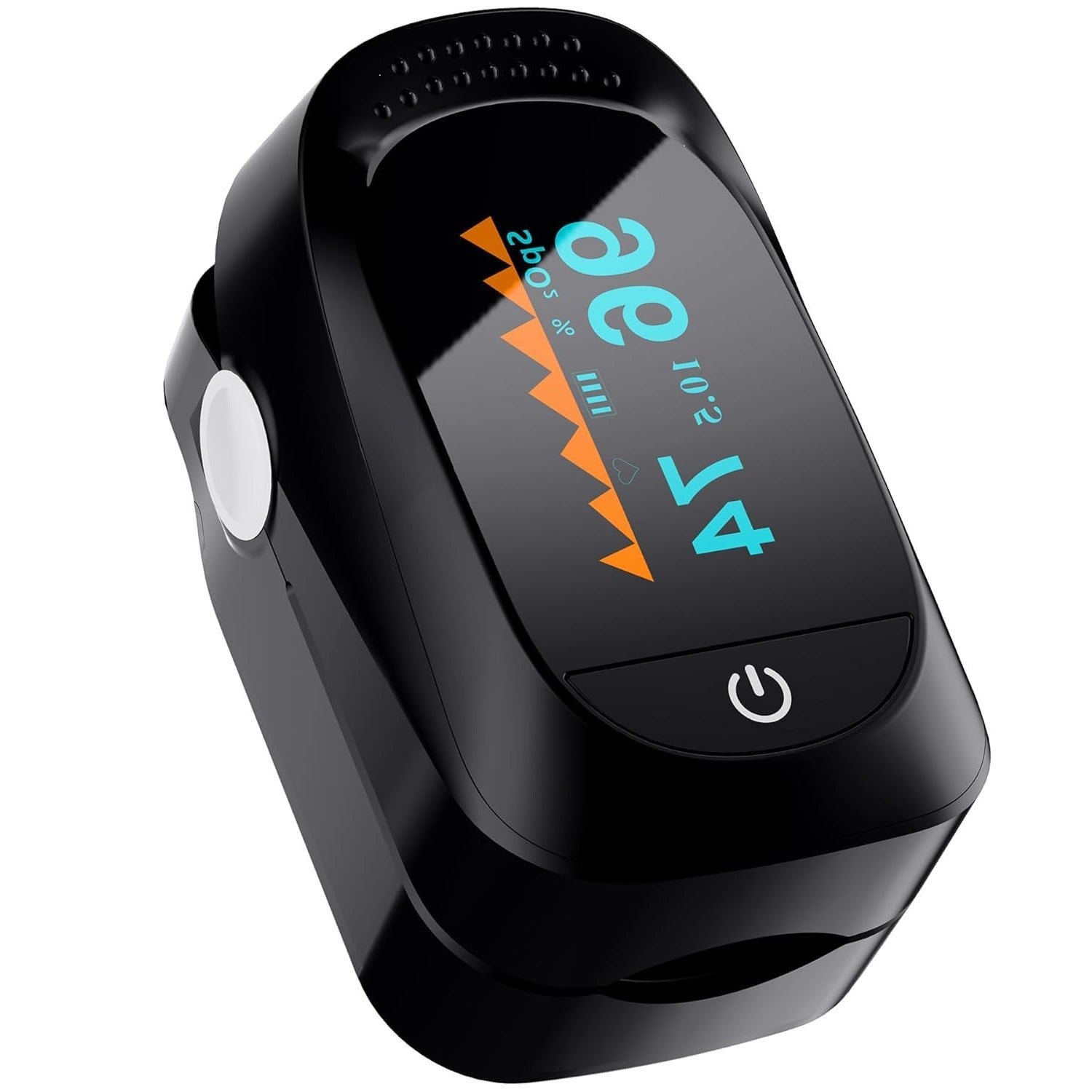 Finger Pulse Oximeter, Blood Oxygen Saturation and Pulse Rate Monitor, Includes 2x AAA Batteries, Lanyard, Suitable for Elderly and Adults Use
